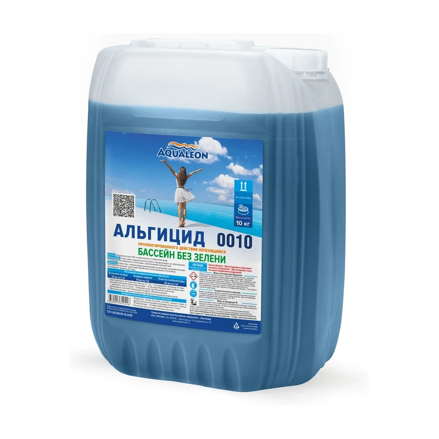 Альгицид непенящий пролонгированного действия ТМ " Aqualeon" 10кг