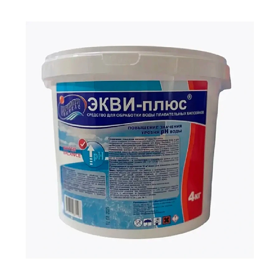 Средство для повышения уровня рН 4 кг ЭКВИ - плюс (гранулы)