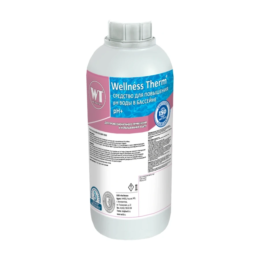 Средство Wellness Therm для повышения PH воды в бассейне (PH +) 1 литр